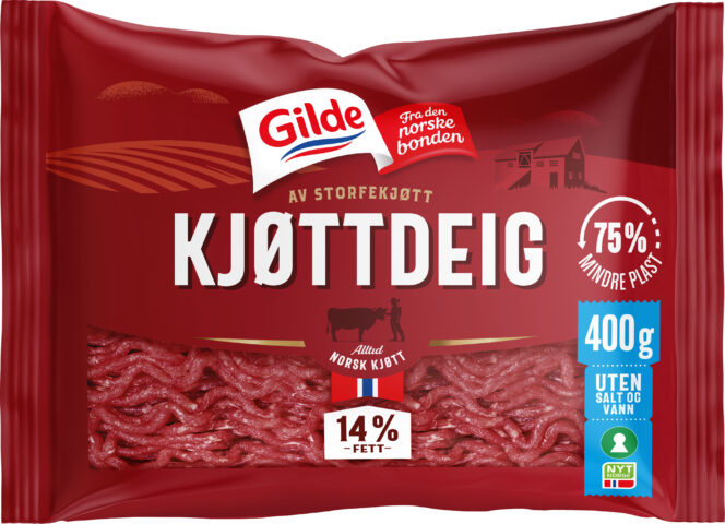 Gilde kjottdeig 14 USV i flowpack no028635 Foto Fotostudio Løren