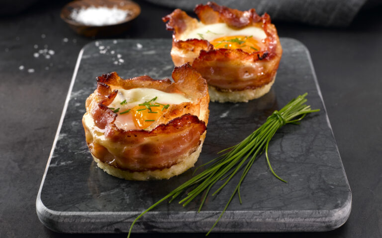 Egg og bacon muffins