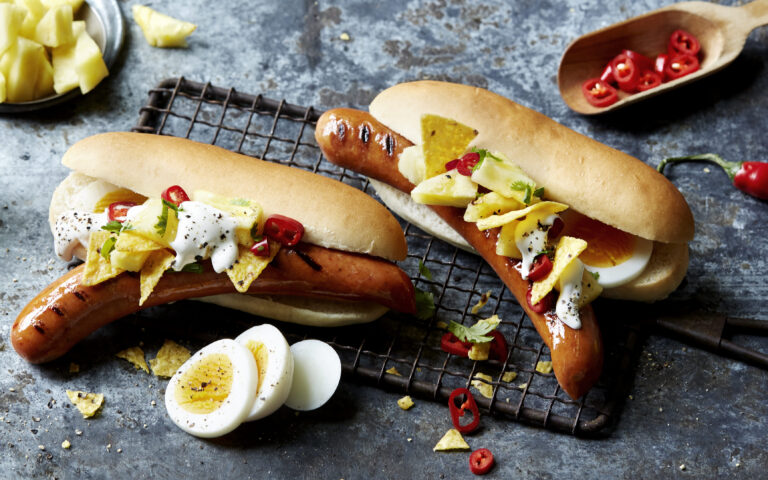 Grillpølse med colombiansk tilbehør
