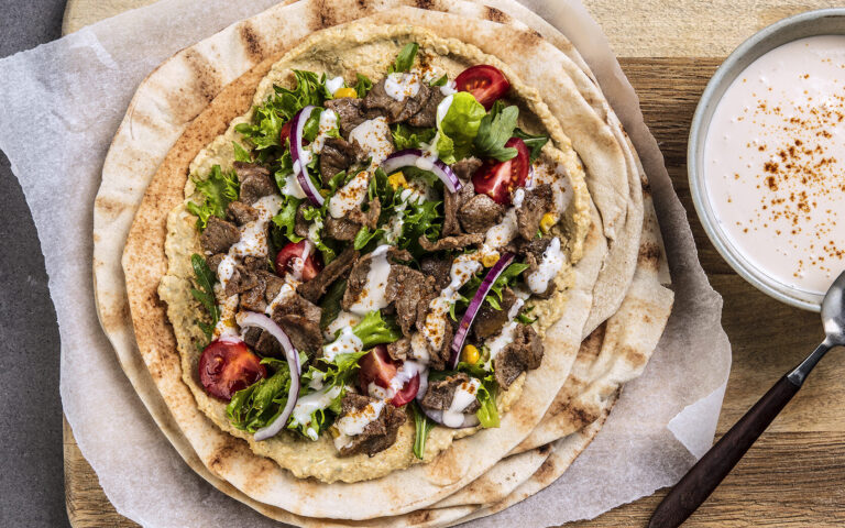 Lammekebab av lammeskav