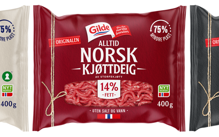 Nye kjøttdeig emballasje med flow pack