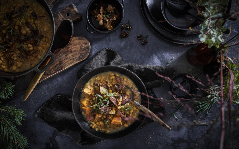 varmende pinnekjøttsuppe