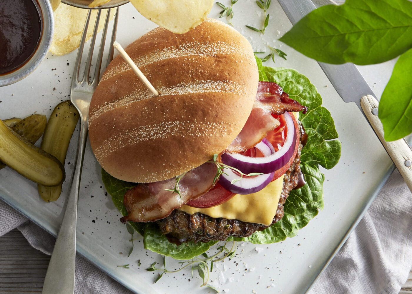 Cheeseburger-med-bacon