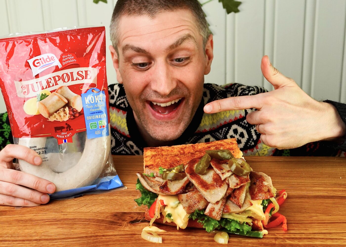 Kaaynes Philly cheese med julepølse Gilde