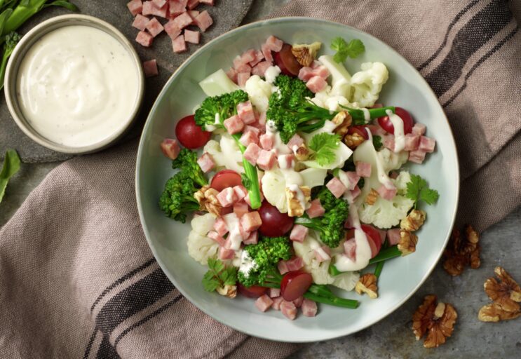 Blomkal og brokkolisalat