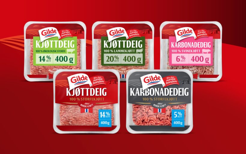 Ny kjottdeig pakninger