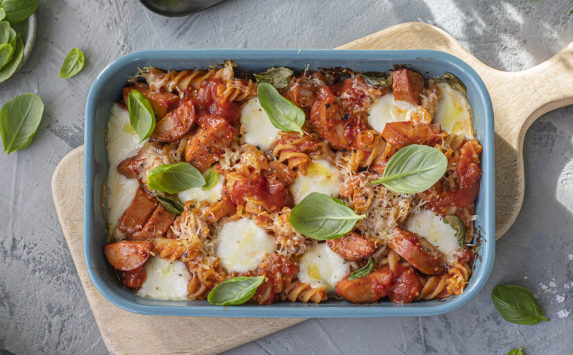 Italiensk pølsegrateng