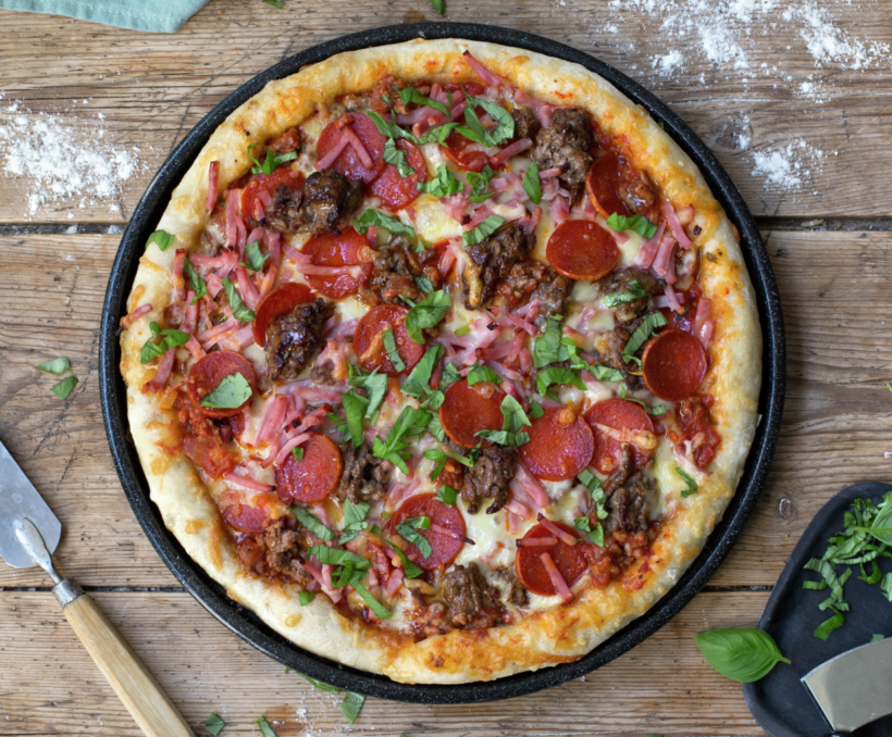 amerikansk pizzadeig oppskrift